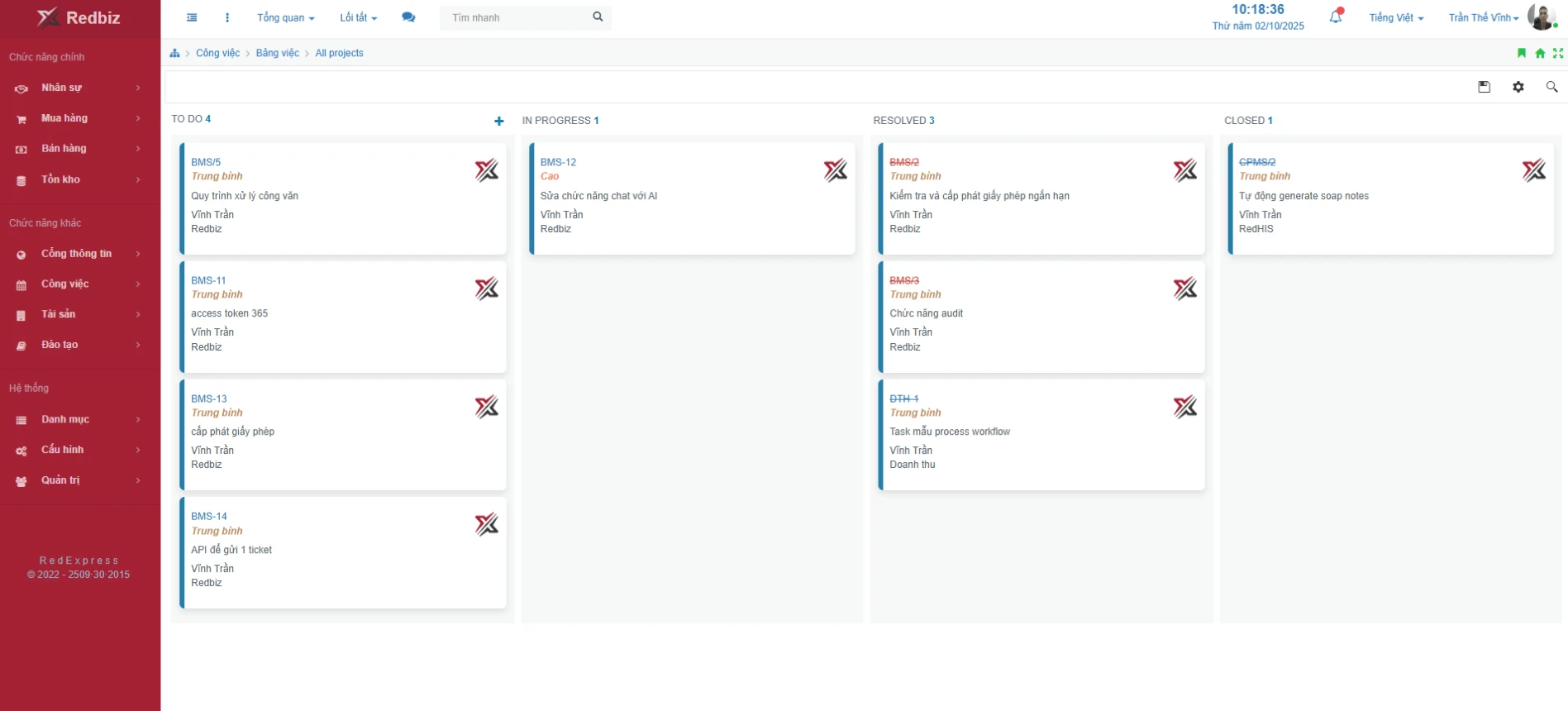 Redbiz Project Management