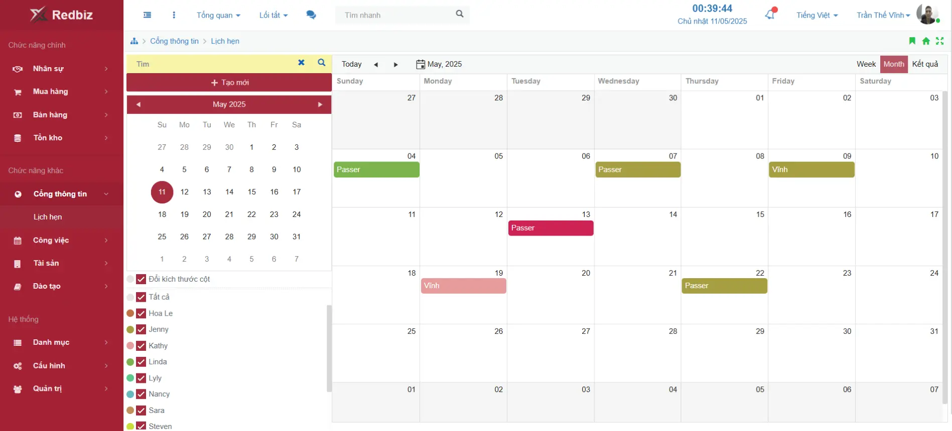 Redbiz Schedule Management